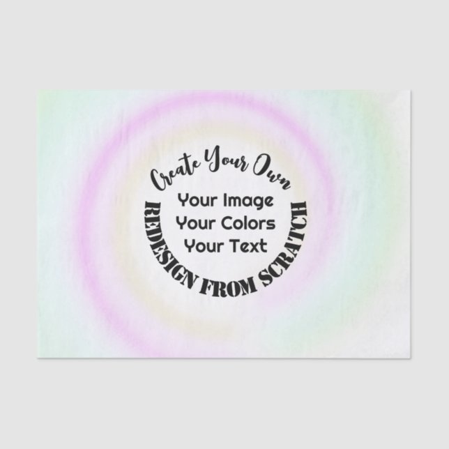 Papel De Seda Crie seu próprio personalizado (Frente )