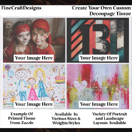 Papel De Seda Crie Sua Própria Decoupage de Paisagem Personaliza