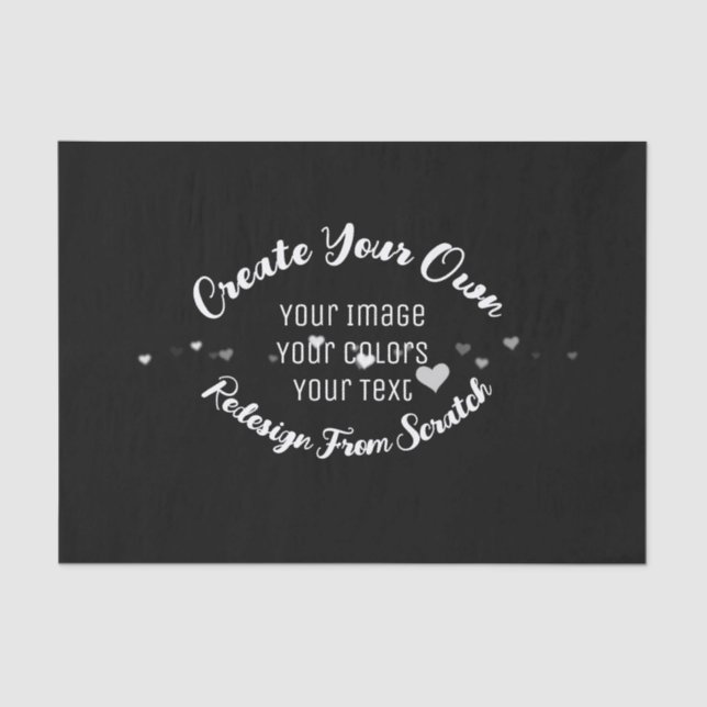 Papel De Seda Crie sua própria imagem personalizada (Frente )