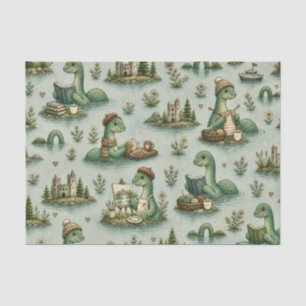 Papel De Seda Críptidos Aconchegantes Nessie Monstro do Lago Nes