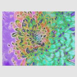 Papel De Seda Crisântemo do pavão