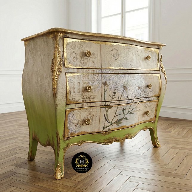Papel De Seda Crisântemos Rústicos Textura Decoupage Móveis (Criador carregado)