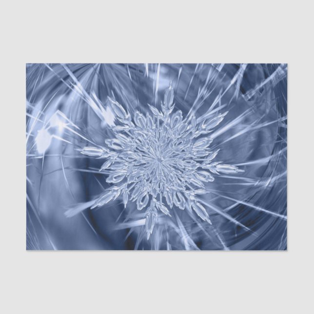 Papel De Seda Cristal de Gelo Deslumbrante (Frente )
