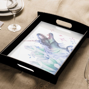 Papel De Seda Cristal Dinocorn Partido Místico Dinossauro da U