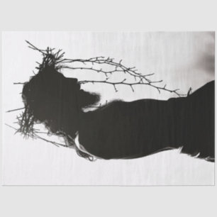 Papel De Seda Cristo com a Coroa de Nuvem de Thorns