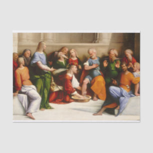 Papel De Seda Cristo Lavando os Pés dos Discípulos, Garofalo