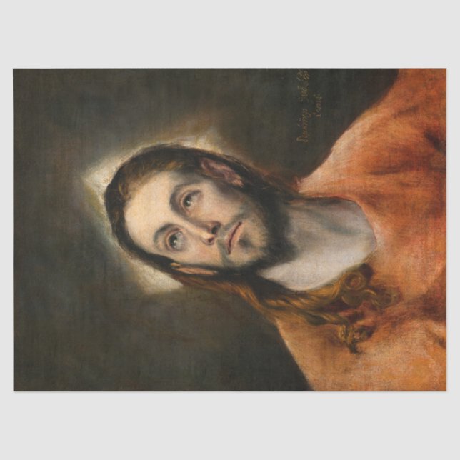 Papel De Seda Cristo na Prayer por El Greco (Frente )