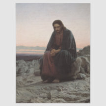 Cristo no Deserto por Ivan Kramskoy 