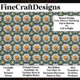 Papel De Seda Crochet Daisy Granny Squares Padrão BN8