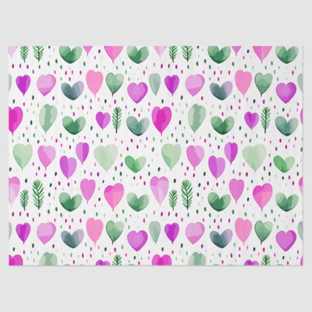 Papel De Seda Crocus Large Hearts 2 (Frente )