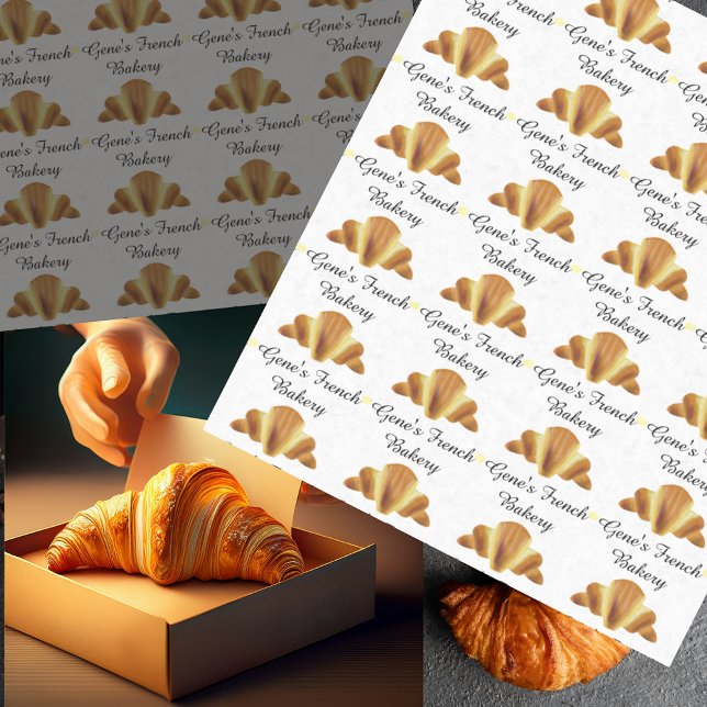 Papel De Seda Croissant Bakery (Criador carregado)