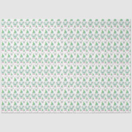 Papel De Seda Cropical Gnome Cute Pattern Watercolor