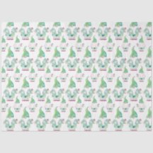 Cropical Gnome Cute Pattern Watercolor
