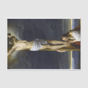 Papel De Seda Crucificação com Mary Magdalene Kneeling por Hayez