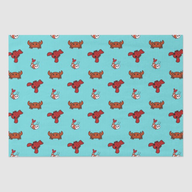 Papel De Seda Crustáceos (Frente )