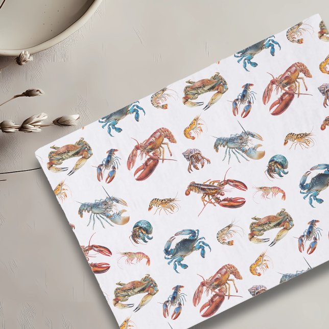 Papel De Seda Crustáceos Crustaceancore Lagosta Caranguejo (Criador carregado)
