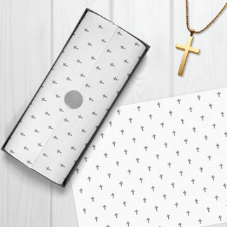 Papel De Seda Cruzamentos - Cinzas