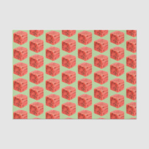 Papel De Seda Cubo original de Comida de Melancia Vermelha doce