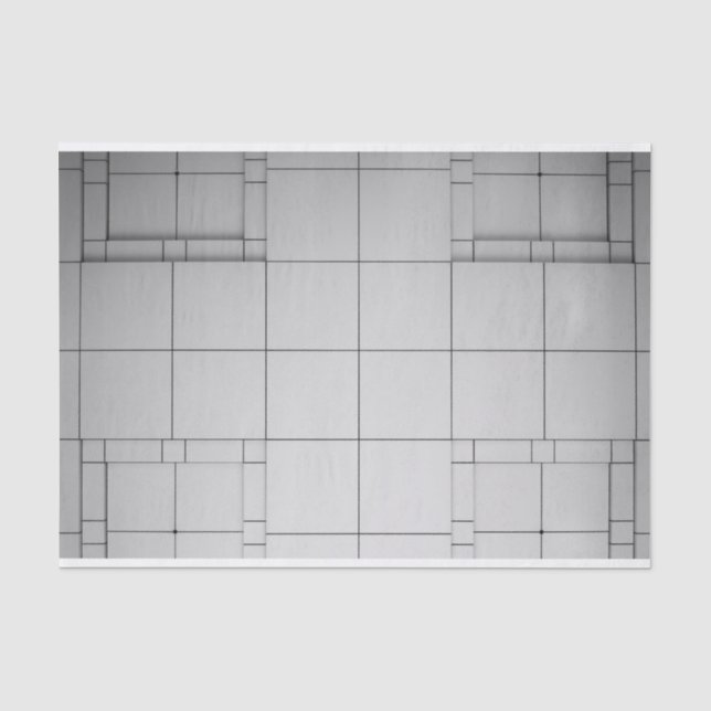 Papel De Seda Cubos abstrato (Frente )