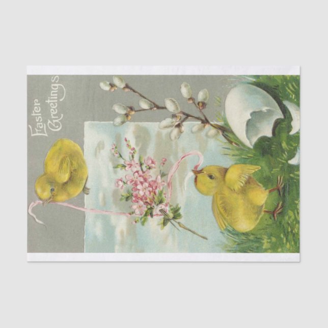 Papel De Seda Cumprimentos da páscoa (Frente )