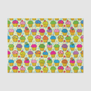 Papel De Seda Cupcakes coloridos