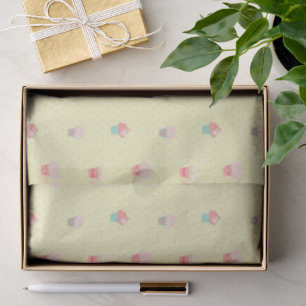 Papel De Seda Cupcakes e Pastel de Padrões de Corte de Bolinhas