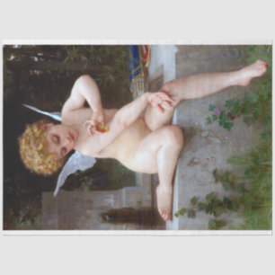 Papel De Seda Cupido com borboleta, Bouguereau