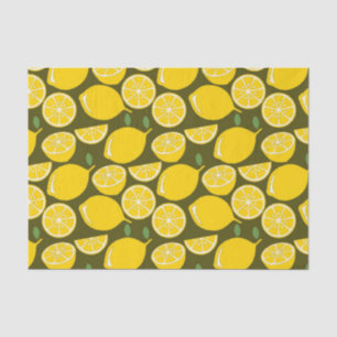 Papel De Seda Curta Diversão Moderna de Lemon Yellow