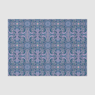 Papel De Seda Curvas e Lotus, lavanda de padrões de abstrato e 