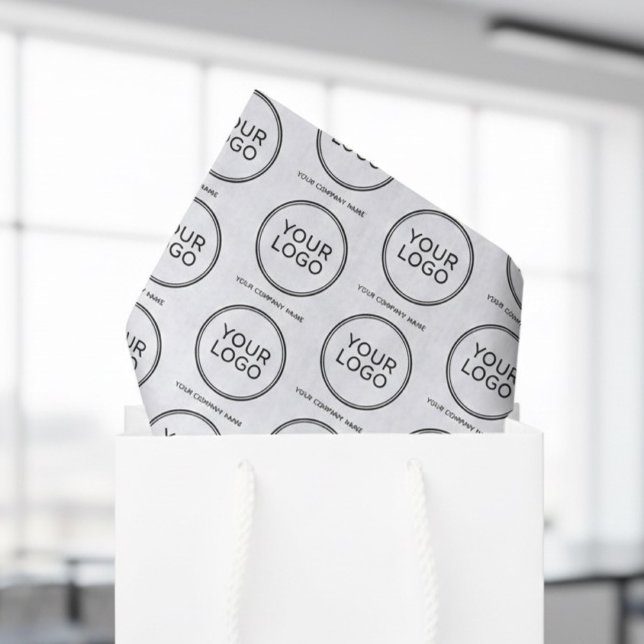 Papel De Seda Custom Logo Tissue Paper with Company Name (Criador carregado)