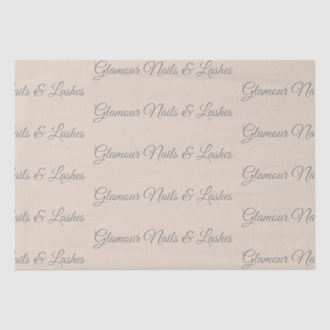 Papel De Seda Custom Tissue Paper for Beauty Packaging (Frente )