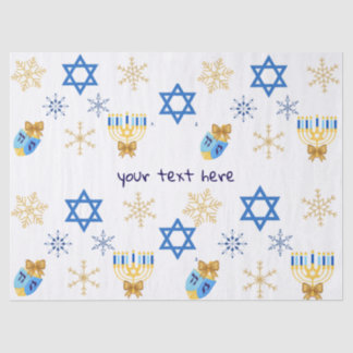 Papel De Seda Customisable Hanukkah winter tissue Paper