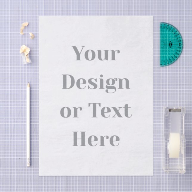 Papel De Seda Customizable Your Design or Text Here Personalized (Arte )