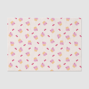 Papel De Seda Cute Cupcakes & Cherries
