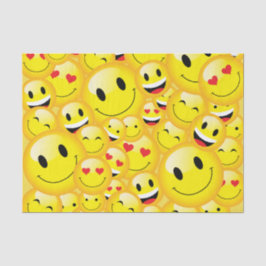 Papel De Seda Cute Emoticon Happy Emoji Kids Party Paper