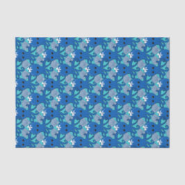 Papel De Seda Cute Kawaii Octopus & Seashell Gift Tissue Paper