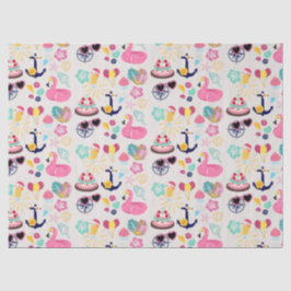 Papel De Seda Cute Nautical Birthday