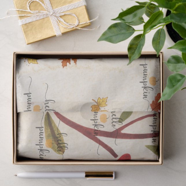 Papel De Seda Cute Pumpkin (Presente)