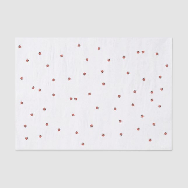 Papel De Seda Cute Red Ladybug (Frente )