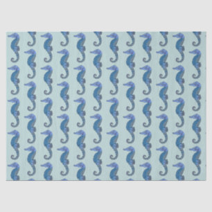 Papel De Seda Cute Sage Green Seacavalos Náuticos Vintage