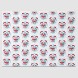 Papel De Seda Cute Seahorses Christmas Tissue Paper