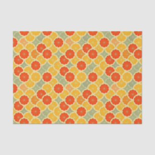 Papel De Seda Cute Vintage Laranja Limão Toranja Citrus