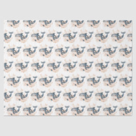 Papel De Seda Cute Whale