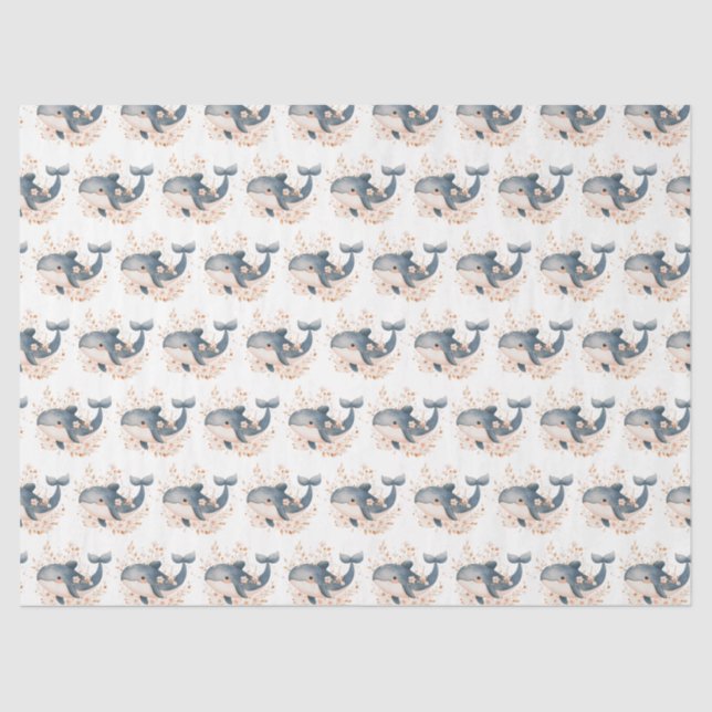 Papel De Seda Cute Whale (Frente )