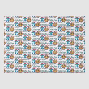 Papel De Seda "Cutie Pies" - Símbolo de Pi Cónico e Pie Pun