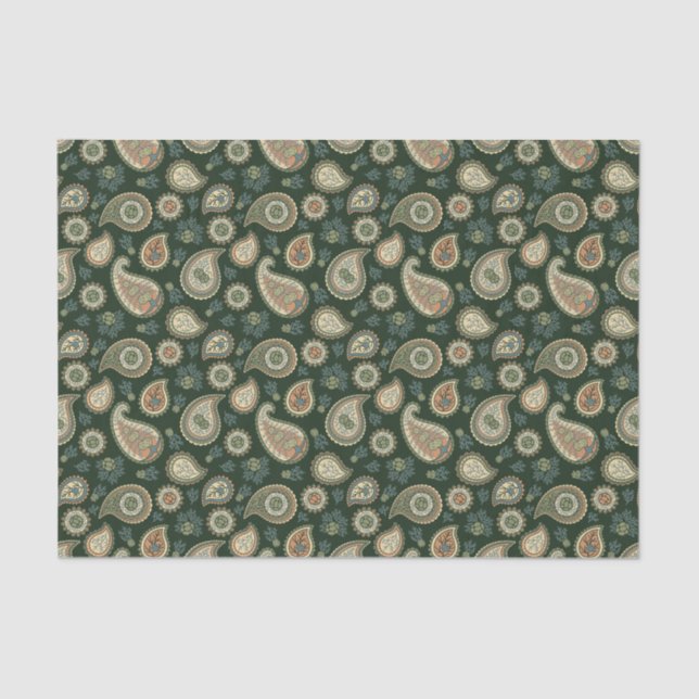 Papel De Seda Cypress Paisley Pattern (Frente )