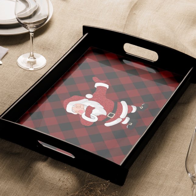 Papel De Seda Dabbing Red Xadrez Papai Noel | Buffalo Russo Dive (Criador carregado)