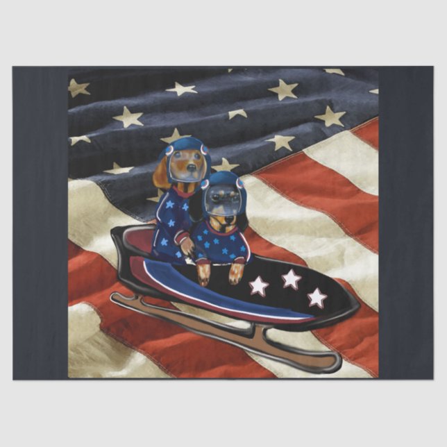 PAPEL DE SEDA DACHSHUND  (Frente )