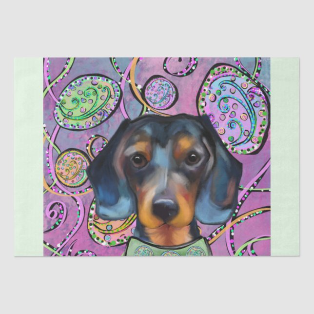 PAPEL DE SEDA DACHSHUND  (Frente )