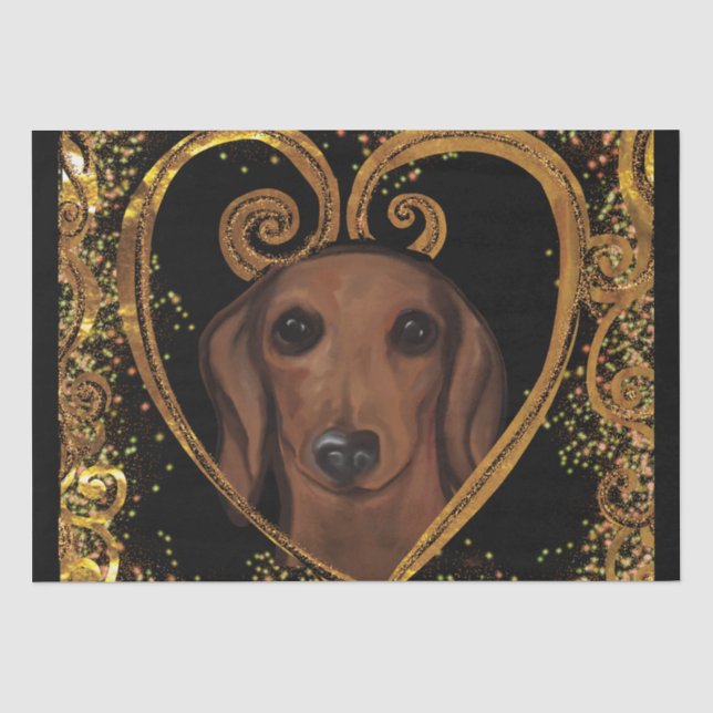 PAPEL DE SEDA DACHSHUND   (Frente )